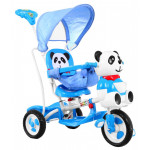 Detská trojkolka panda - modrá